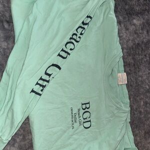 Beach Girl Mint Long Sleeve Tee